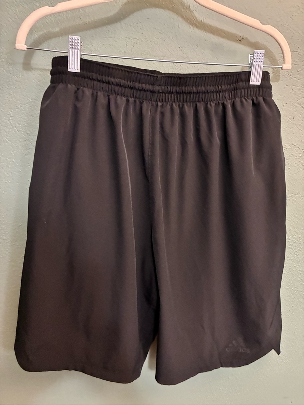adidas Black Athletic Shorts with Elastic Waistband